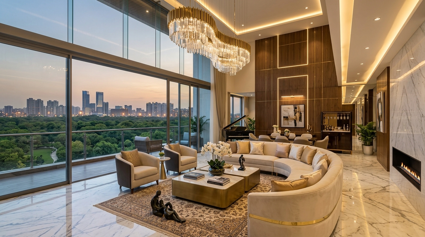 County Group Sector 150 Luxury Living Room